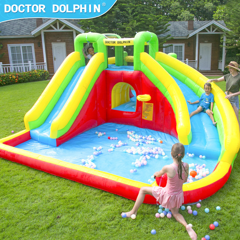 Doctor Dolphin Jumping Castle and Water Slides Model 73018