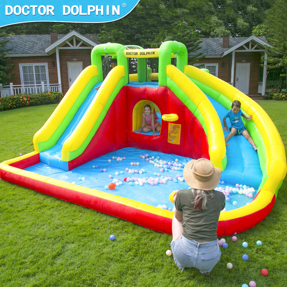 Doctor Dolphin Jumping Castle and Water Slides Model 73018