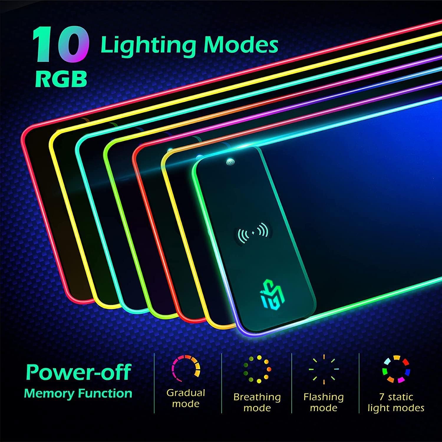 Kudo's Smart Wireless Charging RGB Desk Mat