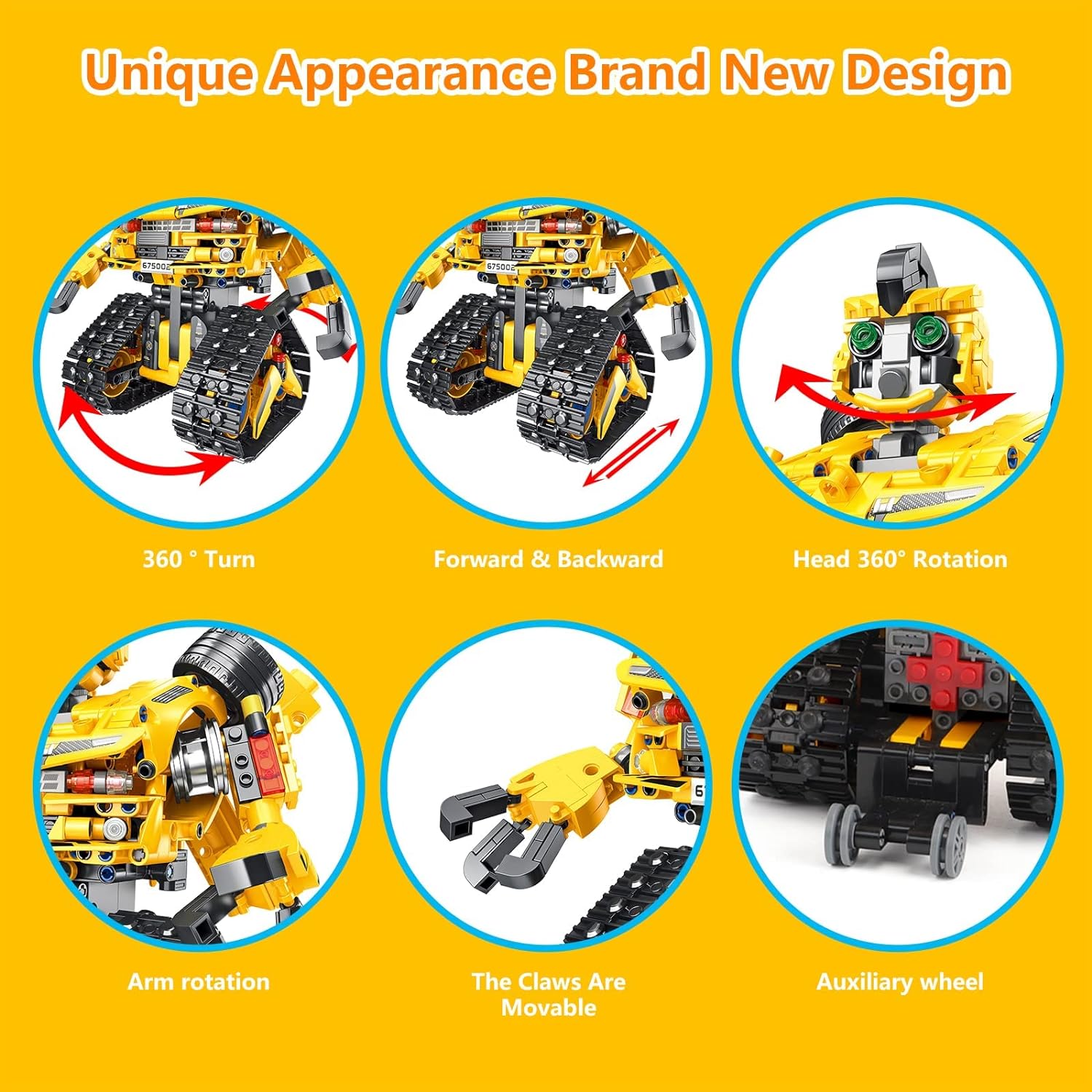 STEM 2 in 1  Transformers Bumble Bee Robot, Lego Compatible