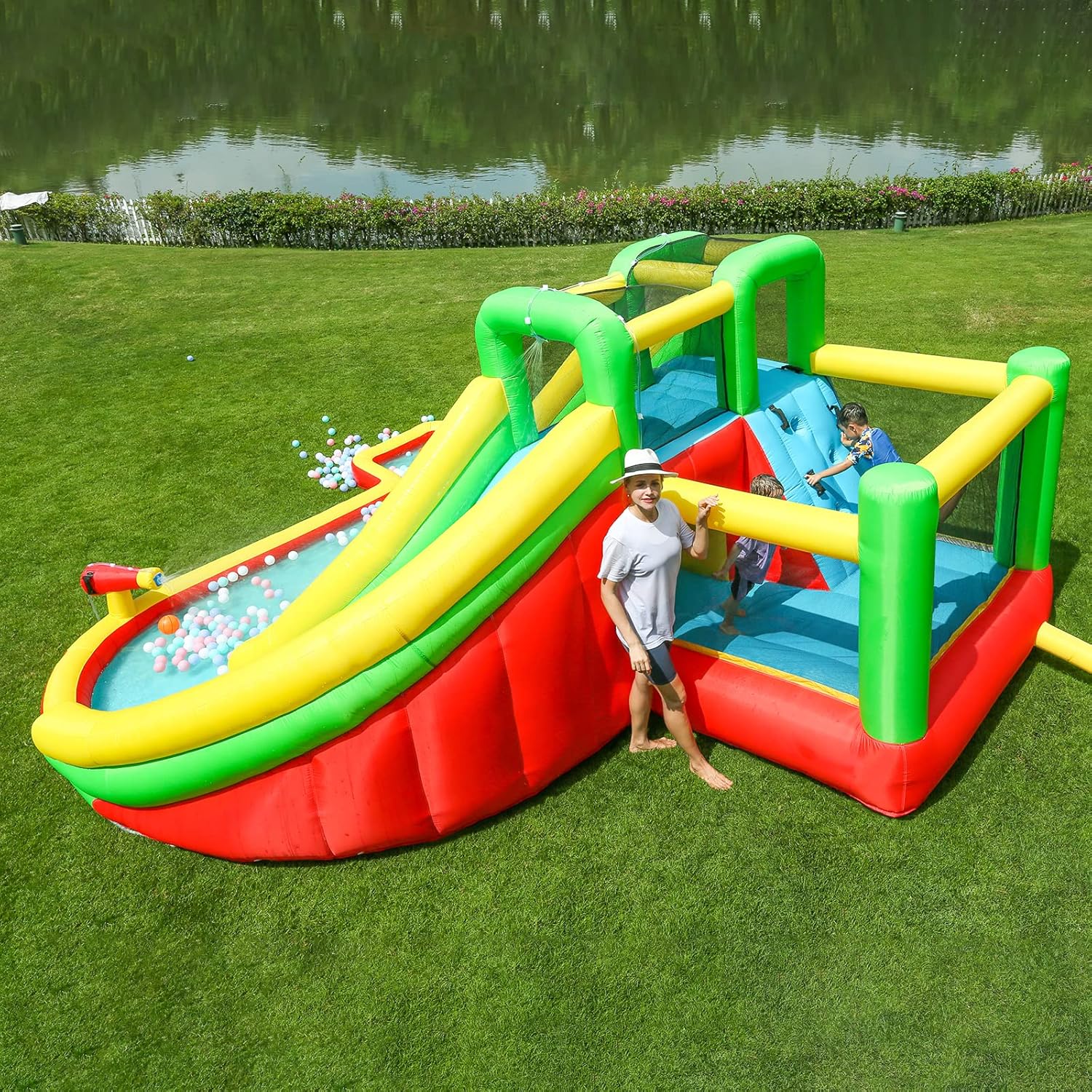 Doctor Dolphin Jumping Castle and Water Slides Model 73018