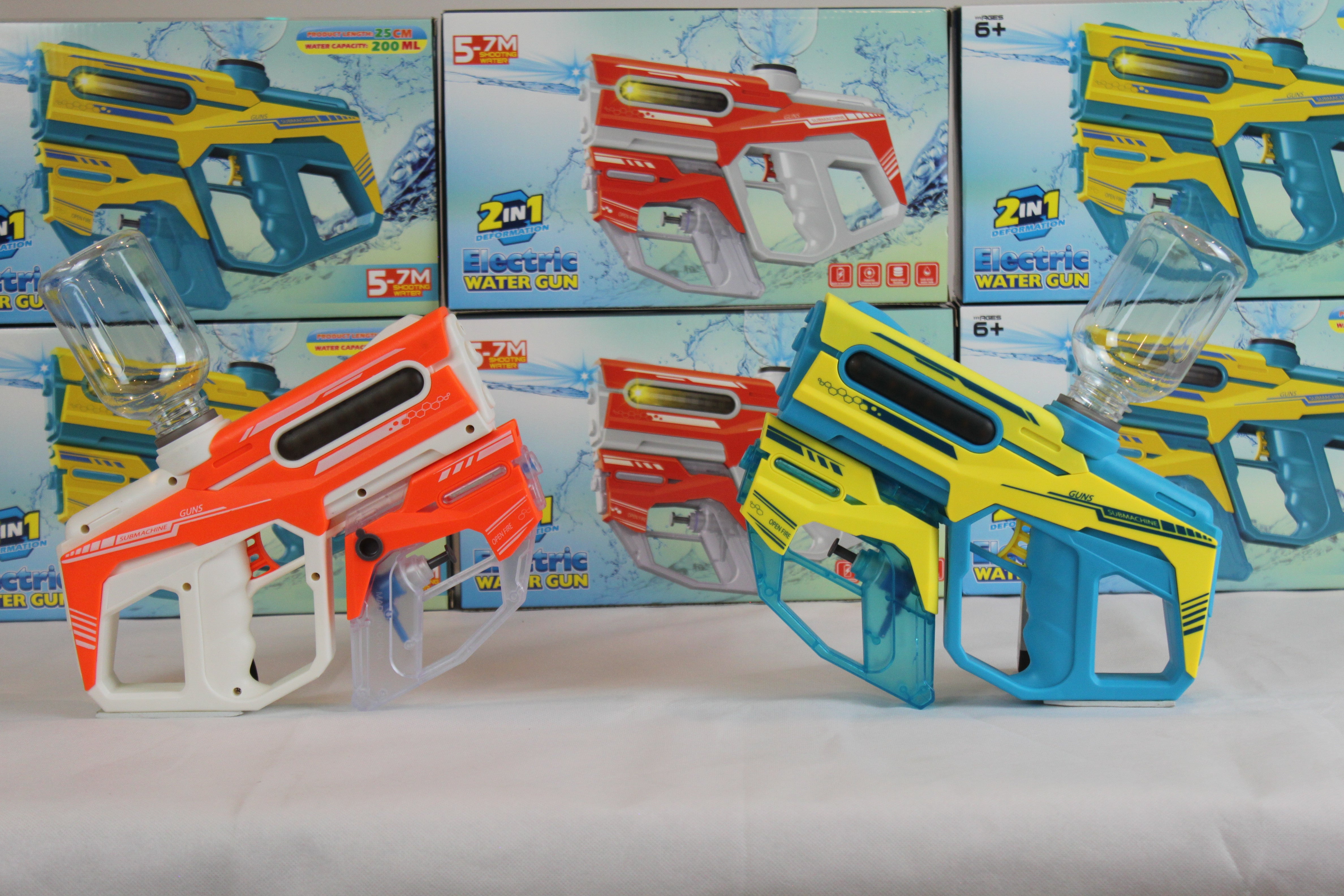 2 IN 1 Electric Water Gun with LED Lights