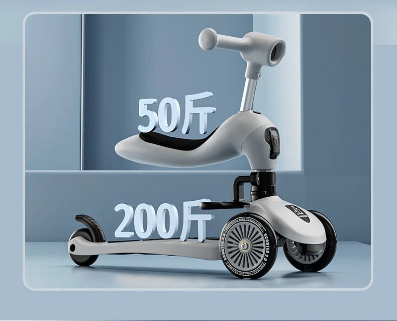 2 in 1 Multifunctional Kids Scooty