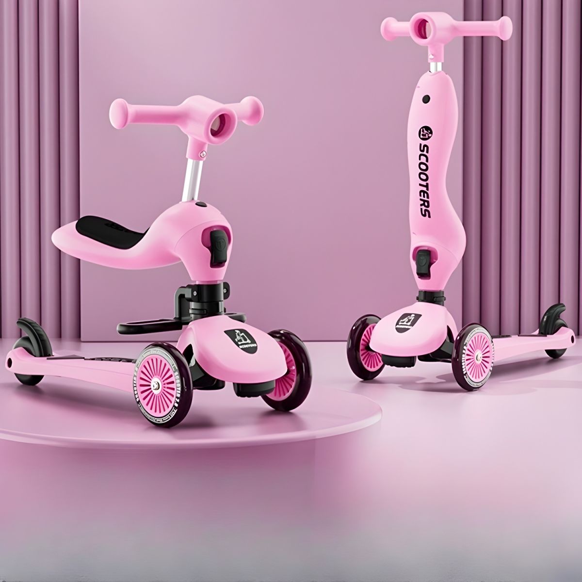 2 in 1 Multifunctional Kids Scooty