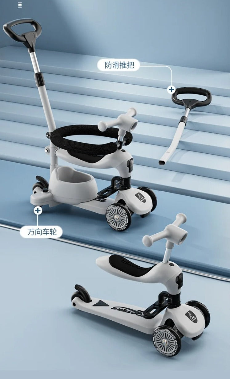 4 in 1 Multifunctional Kids Scooty.