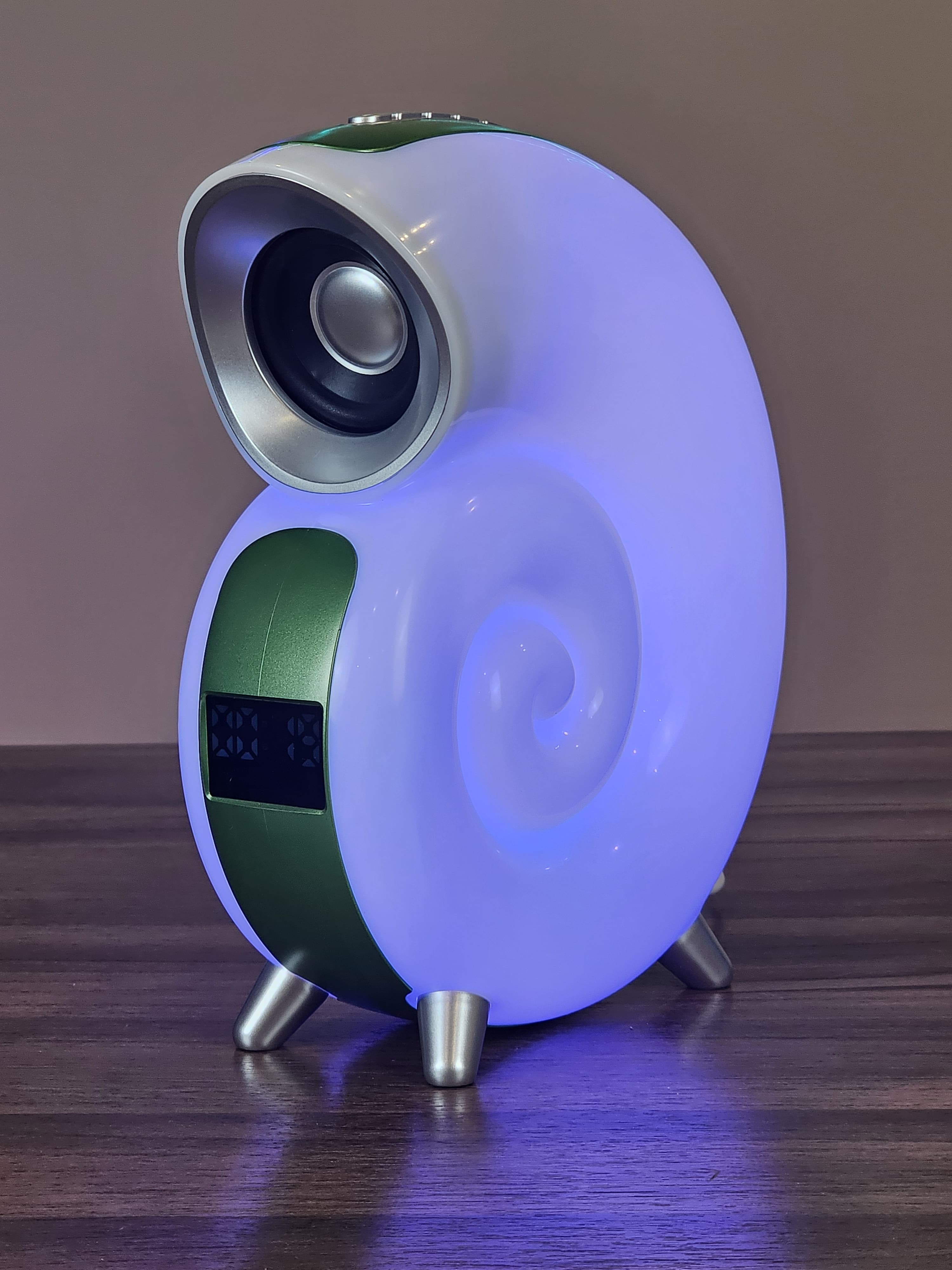 Smart 5 in 1 RGB Bluetooth Speaker with Alarm Clock (Without Battery)