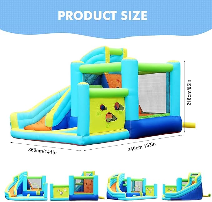 Doctor Dolphin Jumping Castle and Water Slides (Model 73003)