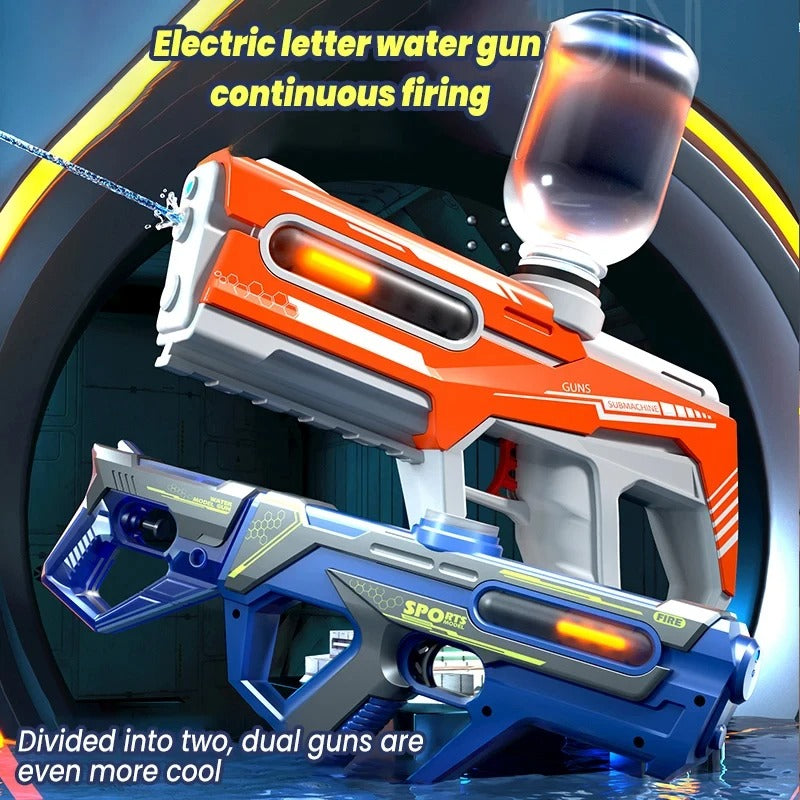 2 IN 1 Electric Water Gun with LED Lights