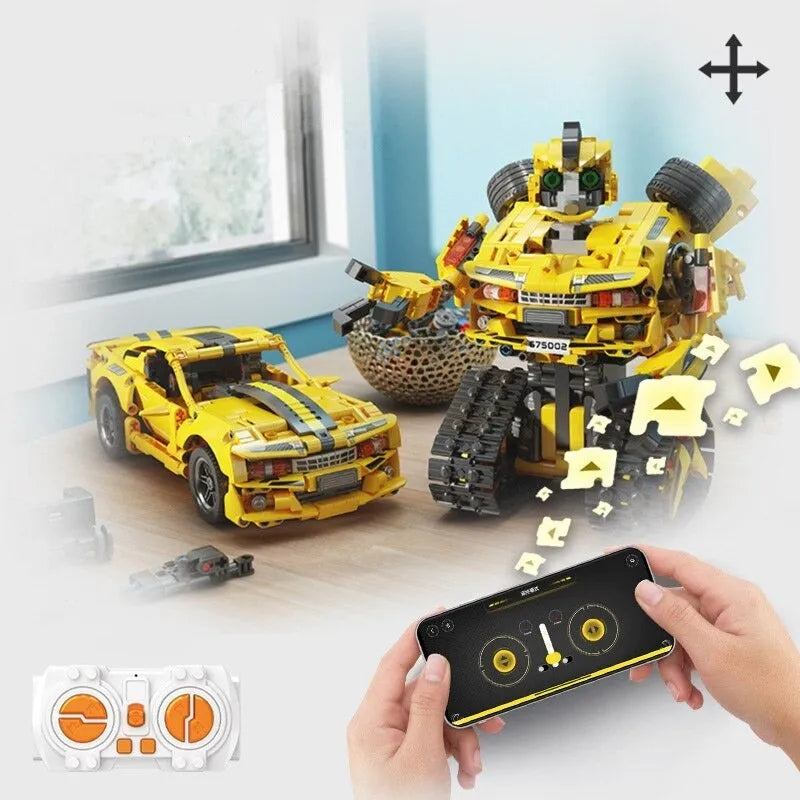 STEM 2 in 1  Transformers Bumble Bee Robot, Lego Compatible